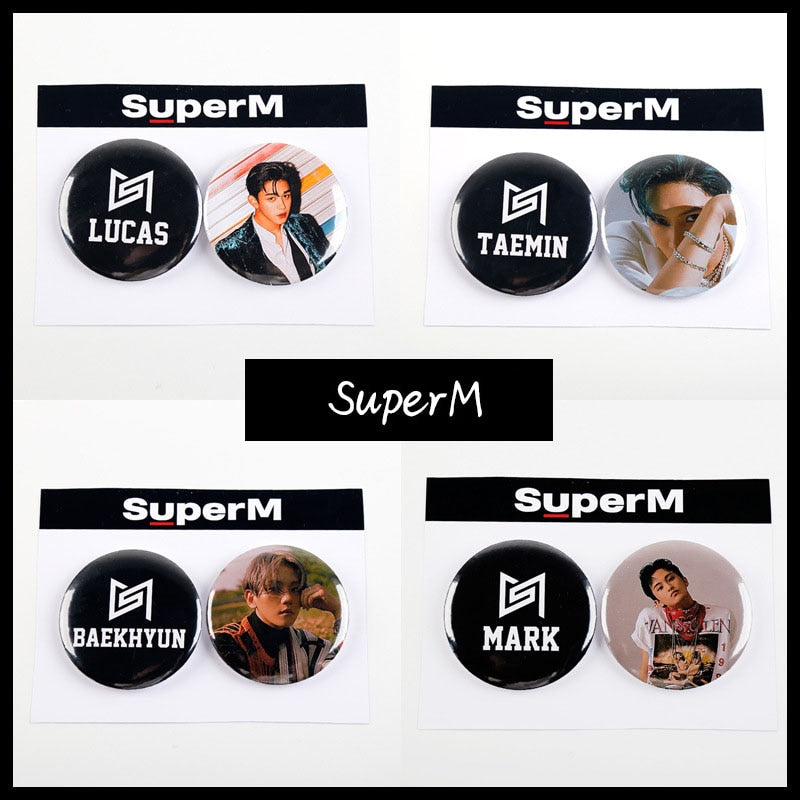 SuperM Mini Album Badges