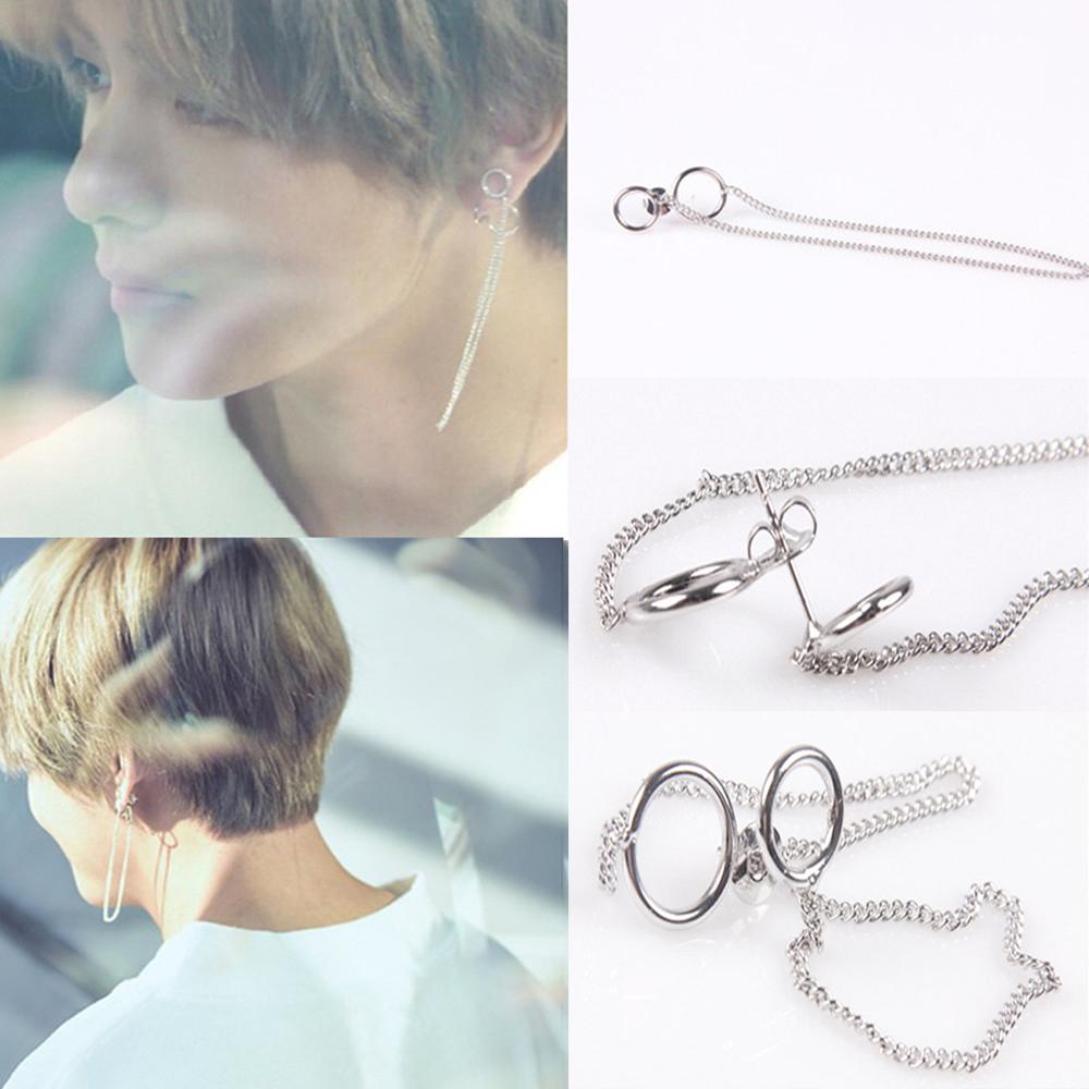 BTS Ring Chain Earring