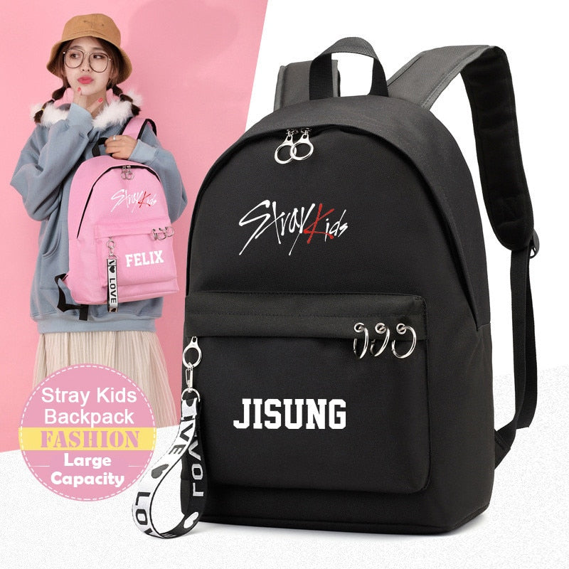Straykids Member Backpackwith rings and tag
