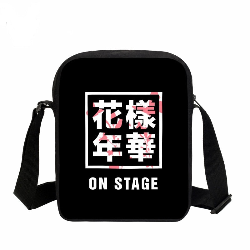 BTS "On Stage" Hangul Messenger Bag