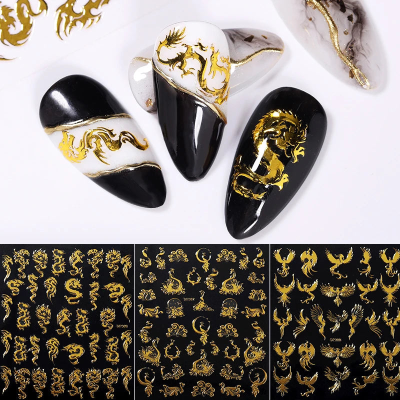 Nail on sale 3d stickers
