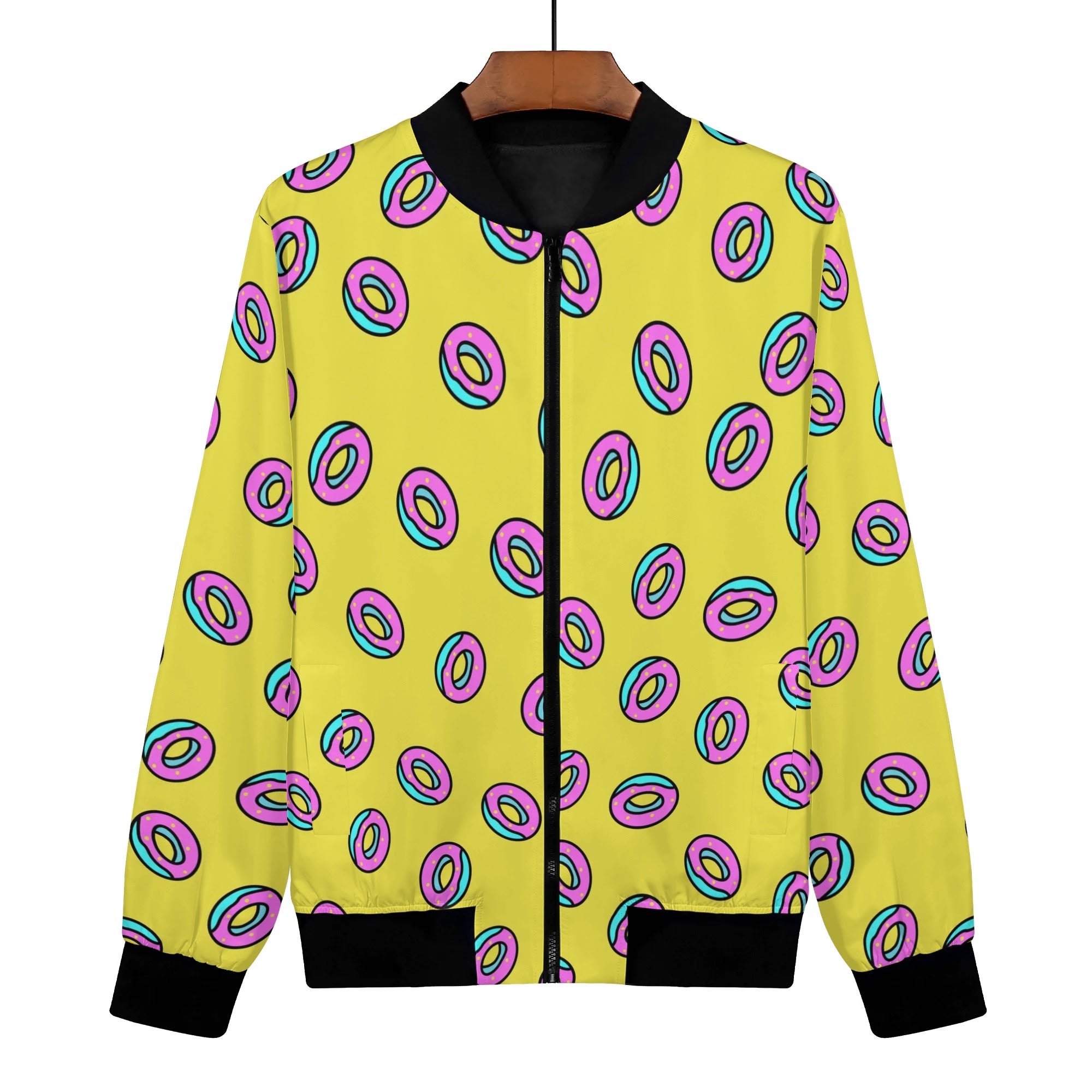 Kpop Donut Print Bomber Jacket