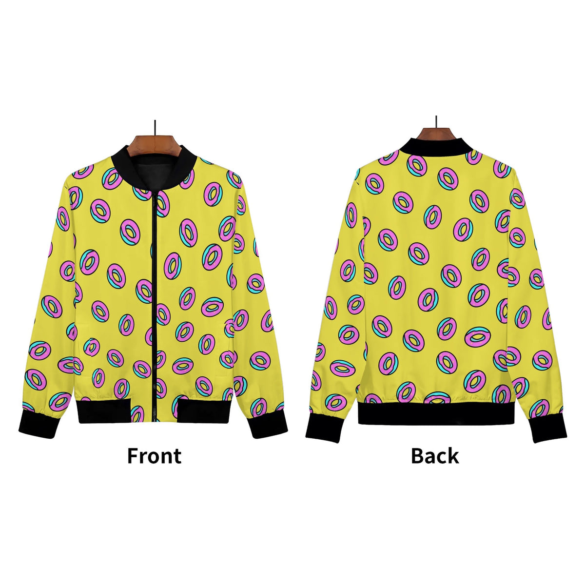 Kpop Donut Print Bomber Jacket