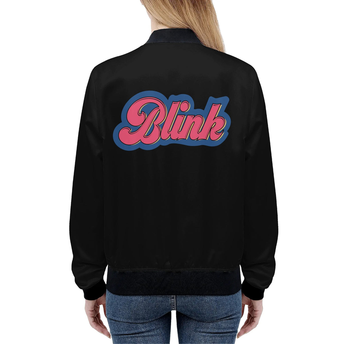 Black Jisoo Bomber Jacket