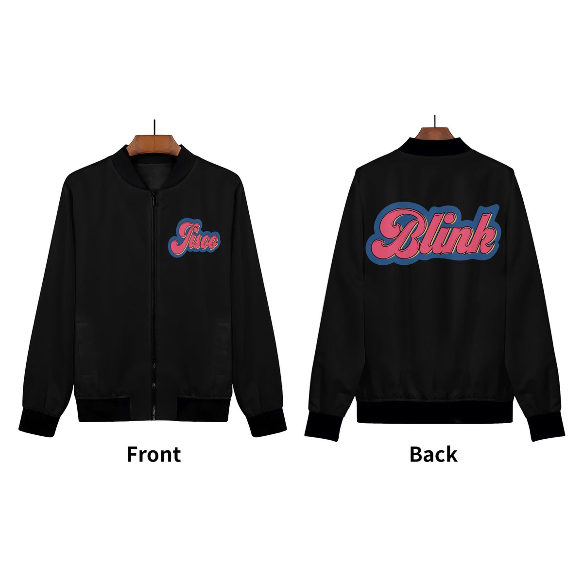Black Jisoo Bomber Jacket