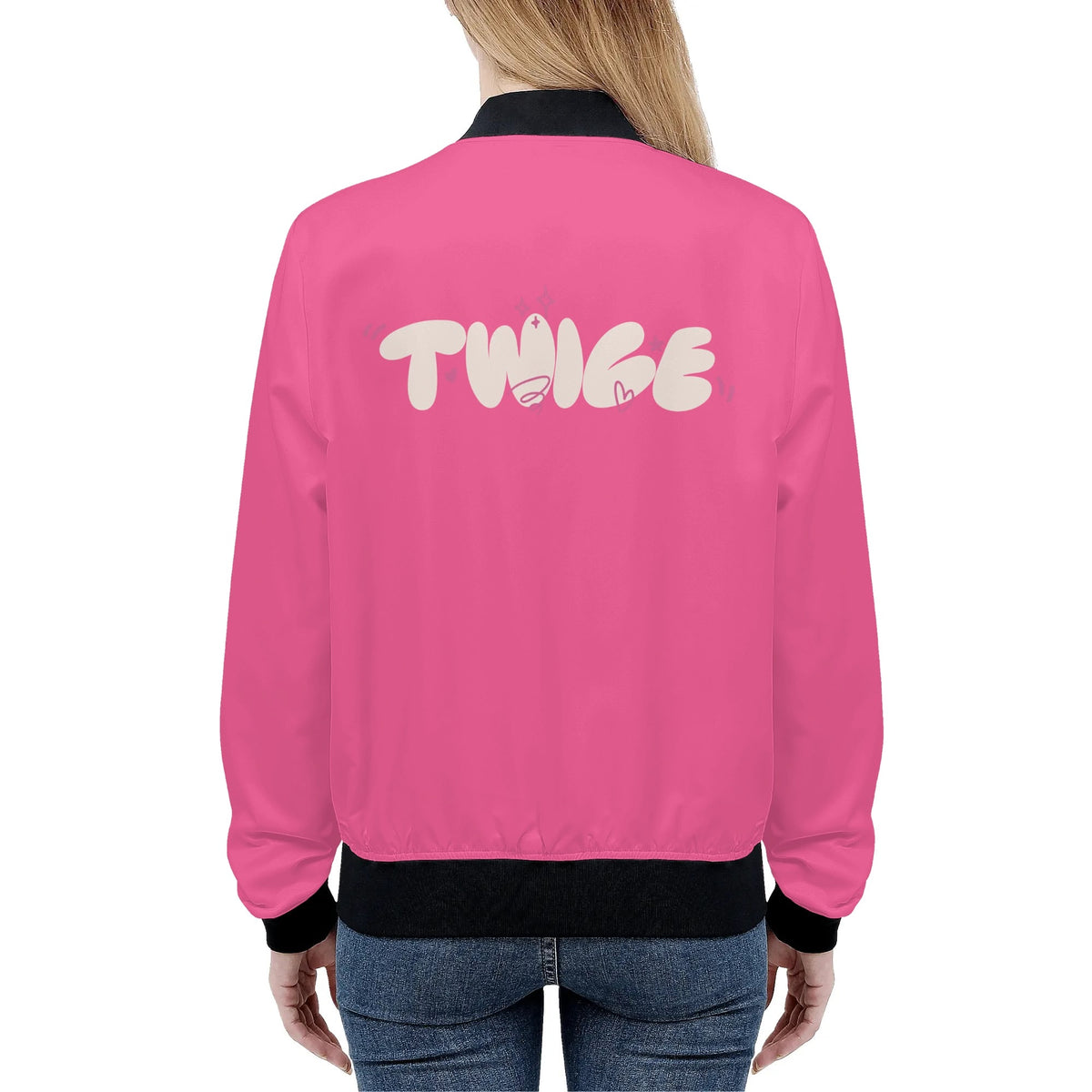 Pink Twice Bomber Jacket