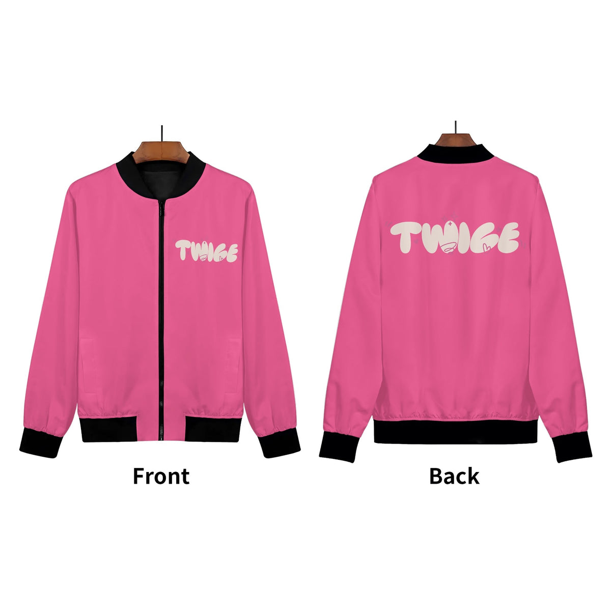 Pink Twice Bomber Jacket