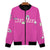 Pink New Jeans Bomber Jacket