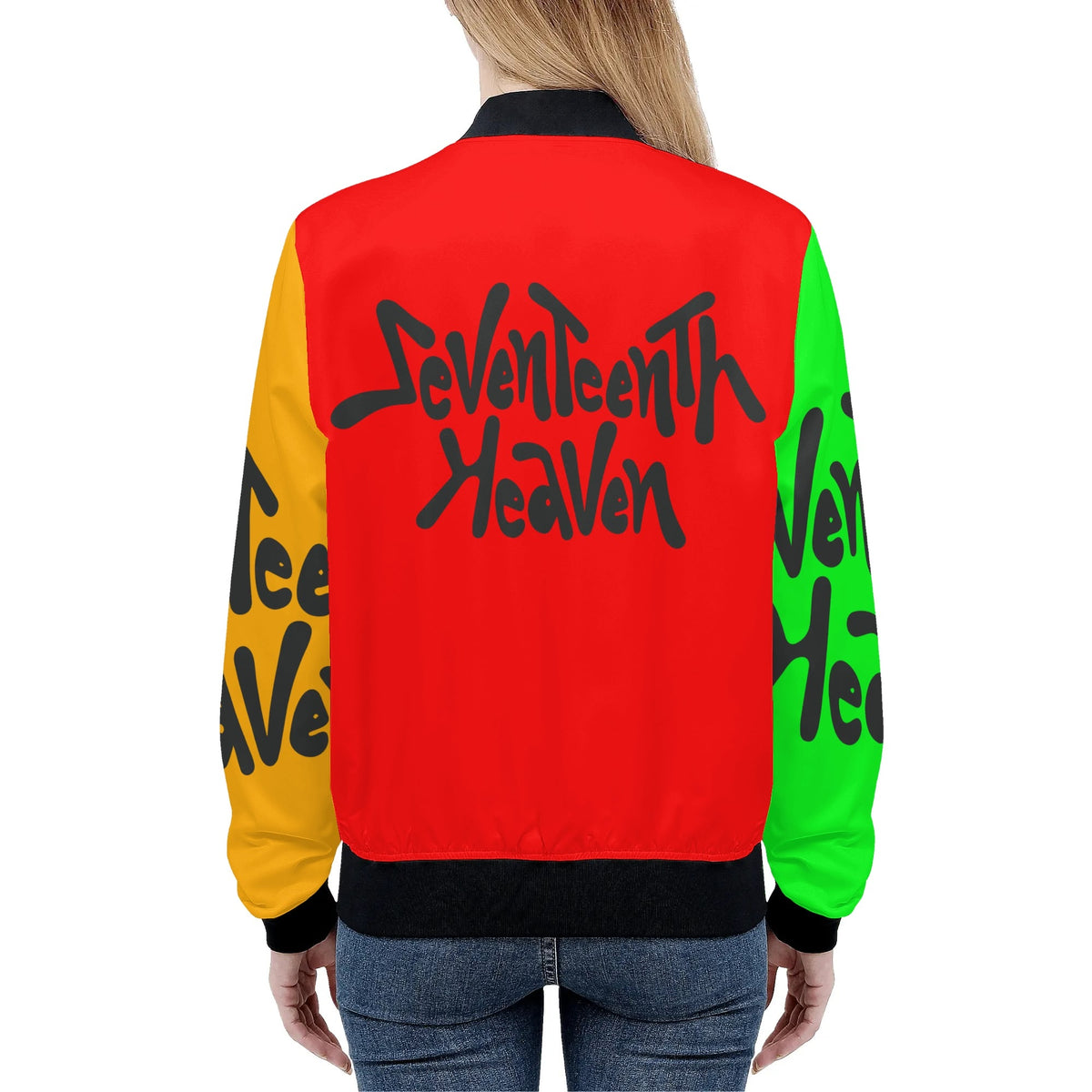 Seventeen Color Block Bomber Jacket