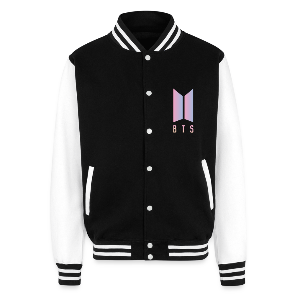 Jimin Heavyweight Varsity Jacket - black/white