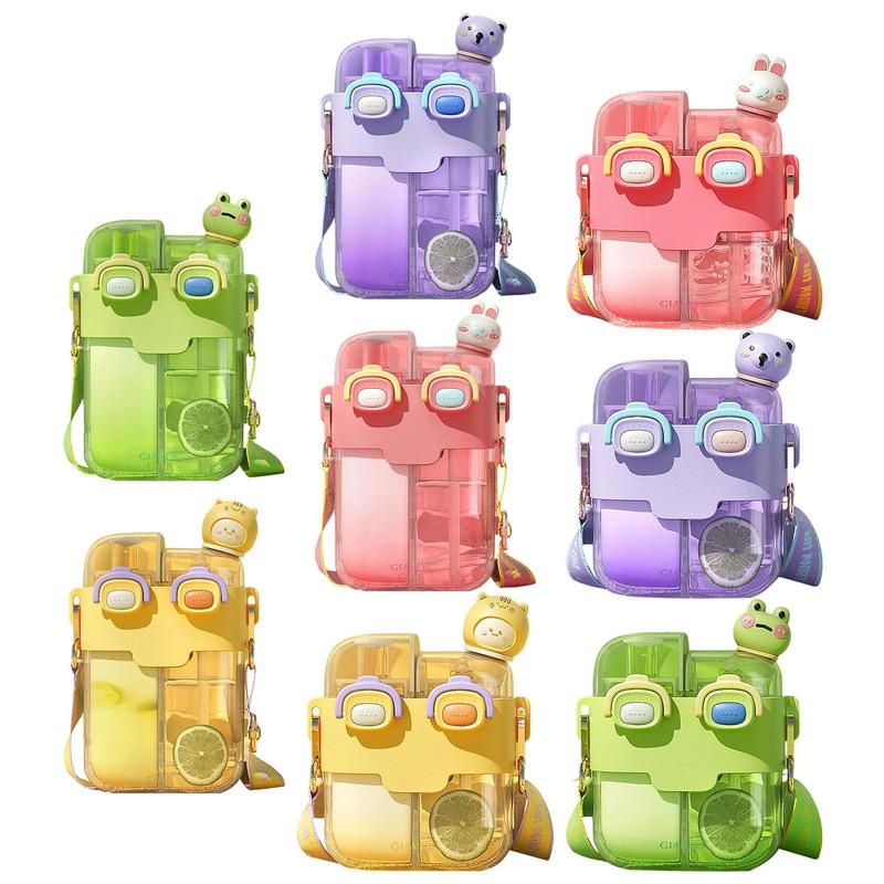 Kawaii Flat Water Bottles | Cute & BPA-Free | Girls & Kids