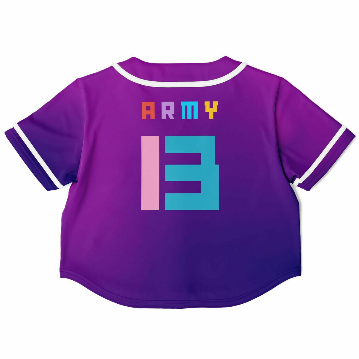 Army Cropped Baseball Jersey - AOP