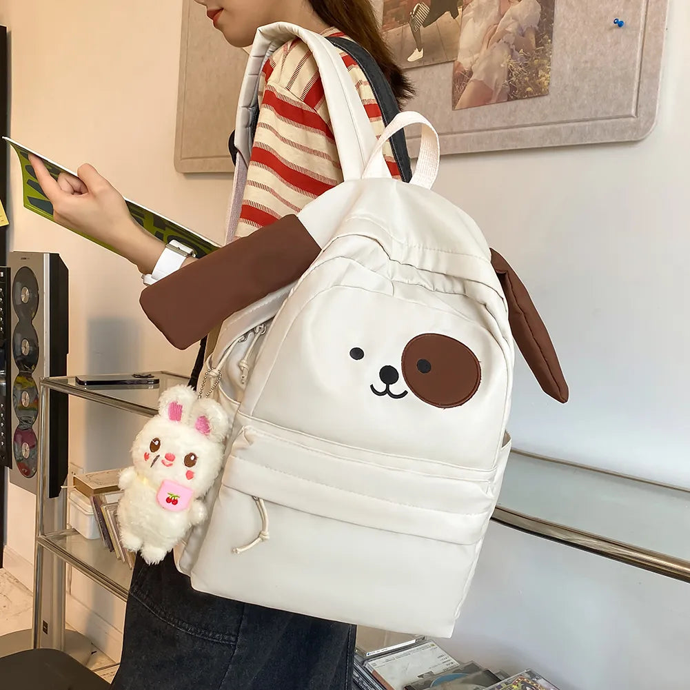 Kawaii Cartoon Schoolbag Cute Backpack for Girls Student Book Bag Hello South Korea