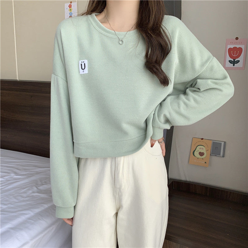 Korean Cotton Kpop Street Style Sweatshirt