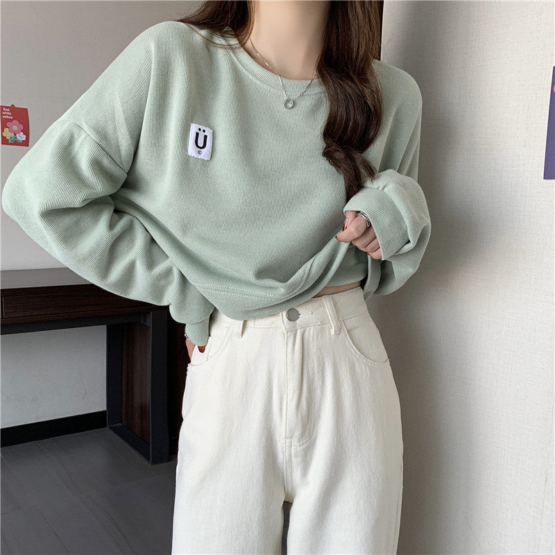 Korean Cotton Kpop Street Style Sweatshirt