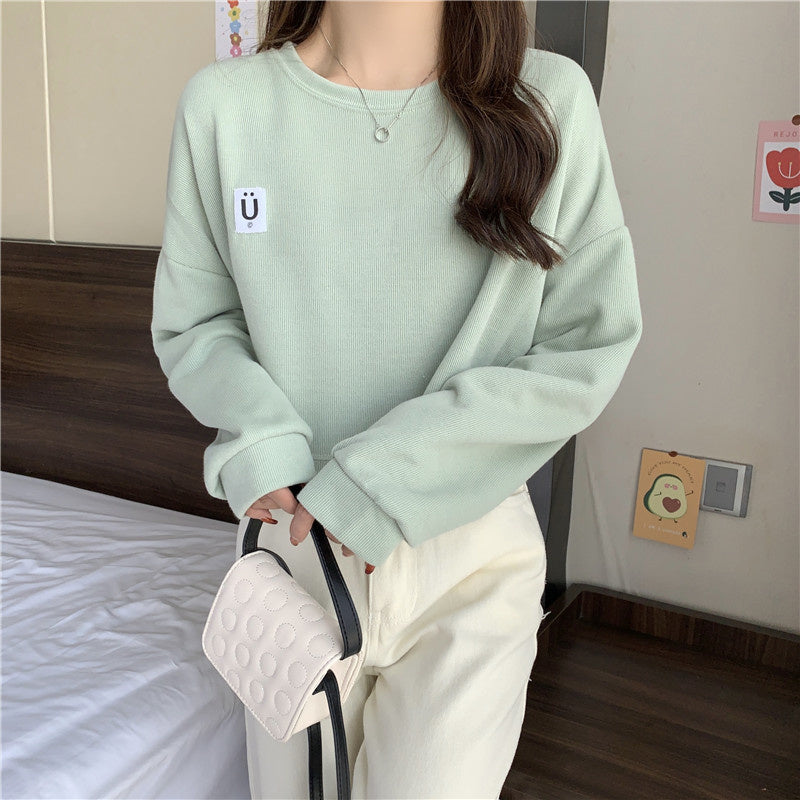 Korean Cotton Kpop Street Style Sweatshirt