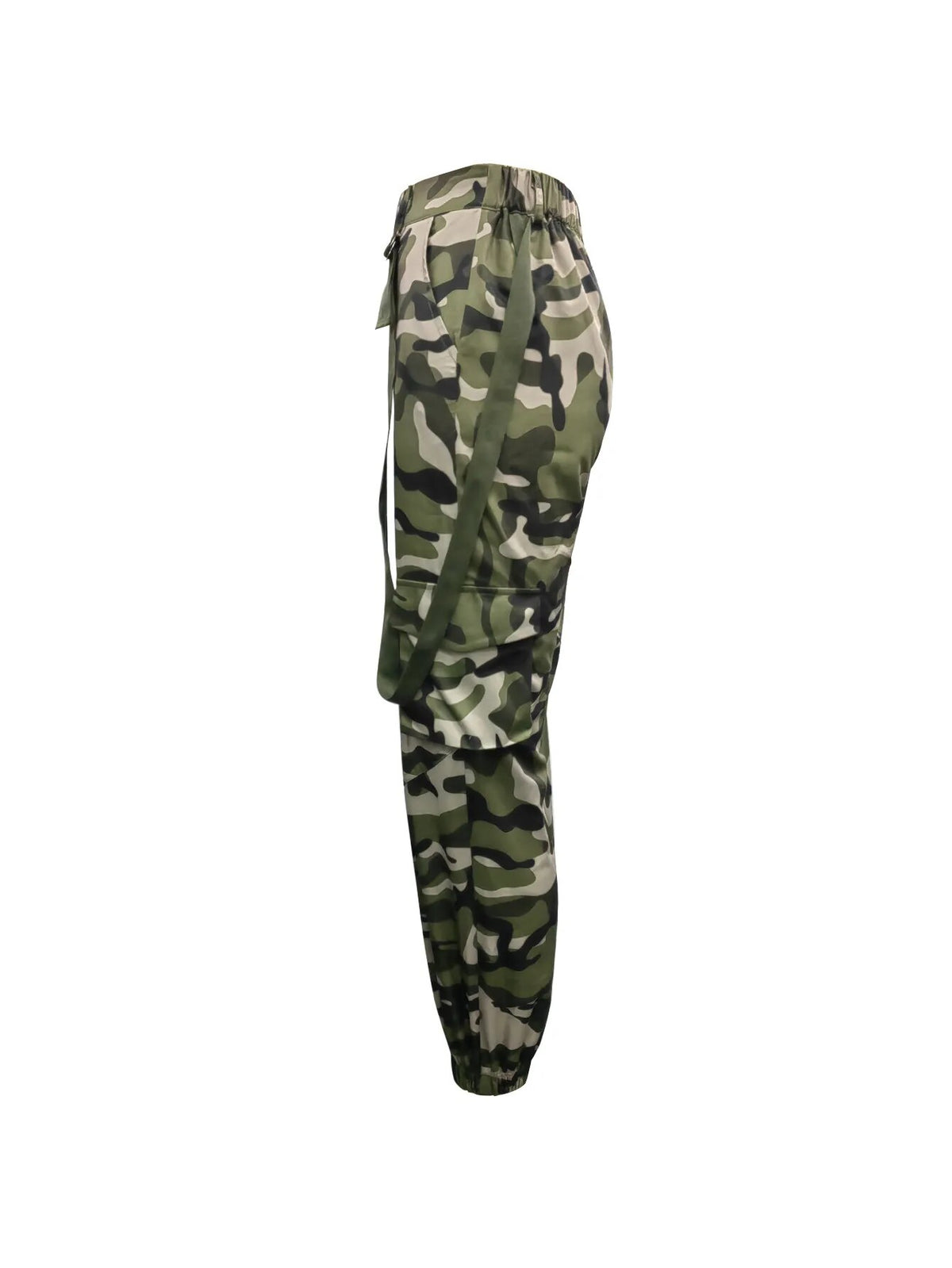Green Camouflage Kpop Pants for Women