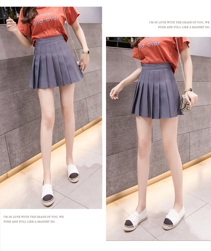Pleated Skirt Women High Waist Sexy Mini Skirts Tennis Skirt Girl Dance Skirt Kawaii Casual Korean White Black Skirt Faldas Jupe