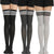 Sexy Black White Striped Long Socks Women Over Knee Thigh High Socks Over The Knee Stockings For Ladies Girls Warm Knee Socks