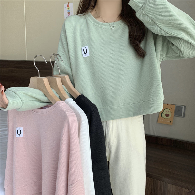 Korean Cotton Kpop Street Style Sweatshirt