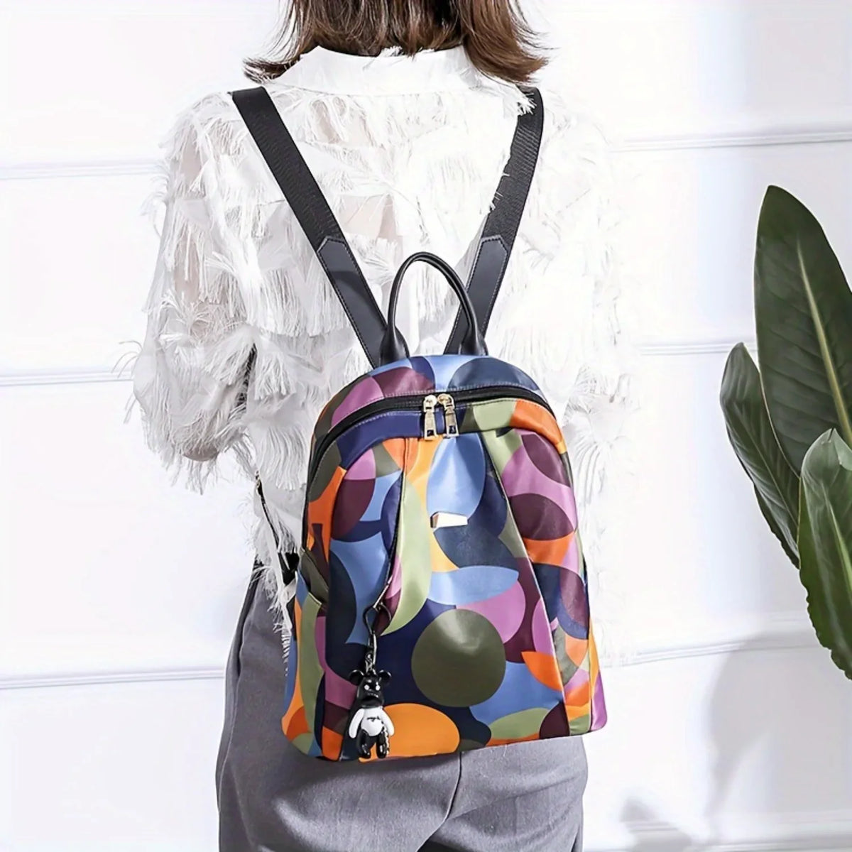 Korean Backpack Cute Kawaii Fabric Design - 12L Capacity