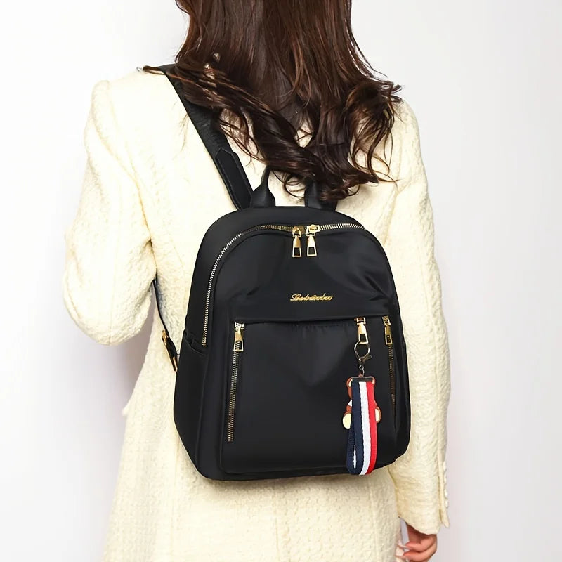 Small Black Korean Fashion Backpack - 6L Capacity