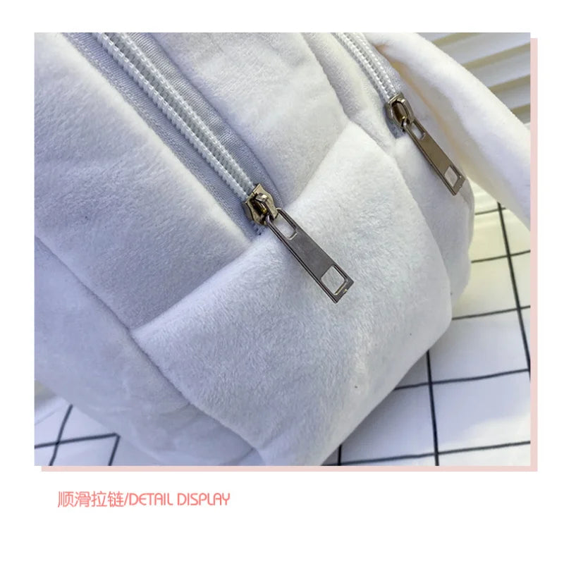 Cute Plush Korean Fashion Backpack - 6L Capacity