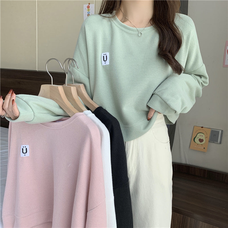 Korean Cotton Kpop Street Style Sweatshirt
