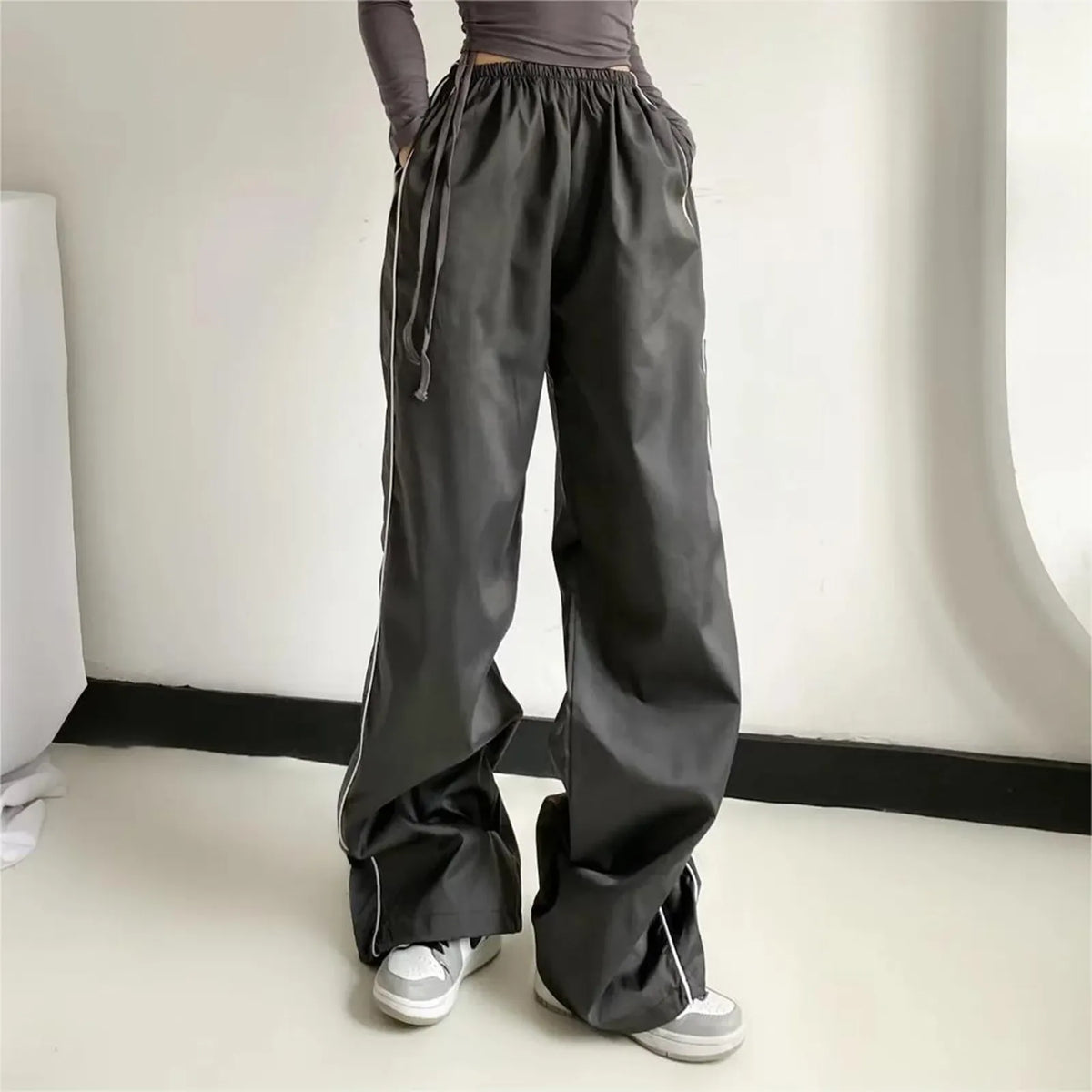 Low Waist Elastic Kpop Pants