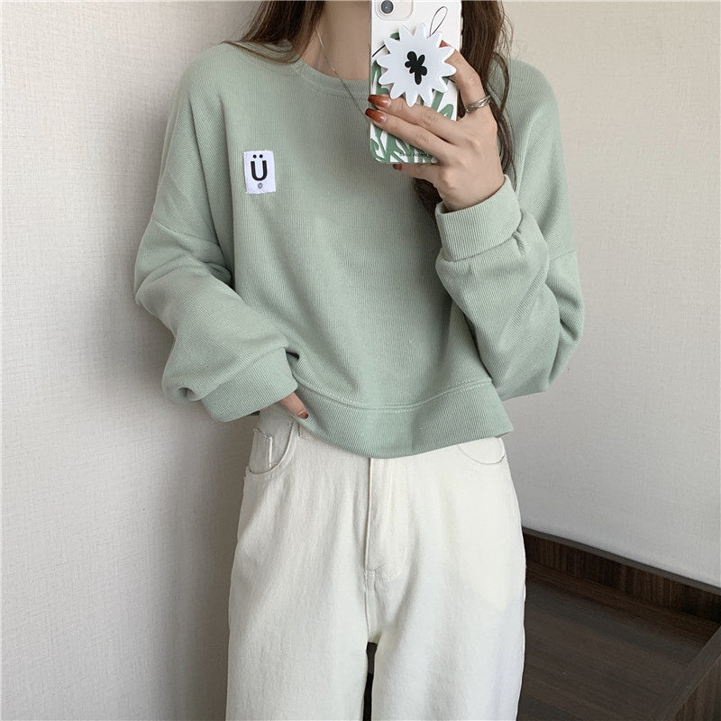 Korean Cotton Kpop Street Style Sweatshirt