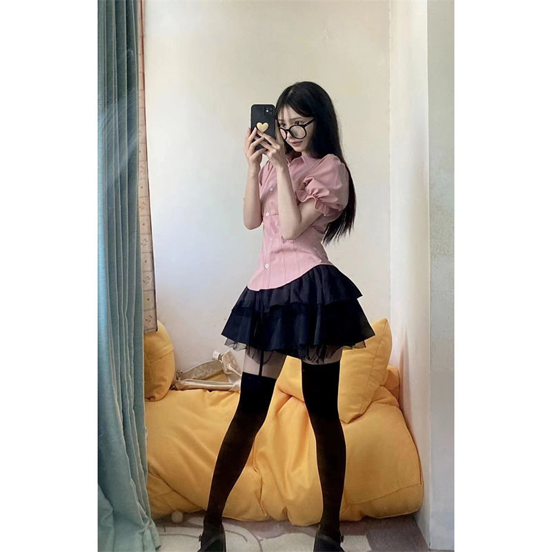 Sexy White Blouses Women Korean Fashion Shirt Chic Harajuku Preppy Elegant Female Japanese Casual JK Slim Y2k Blusas Cute Tops