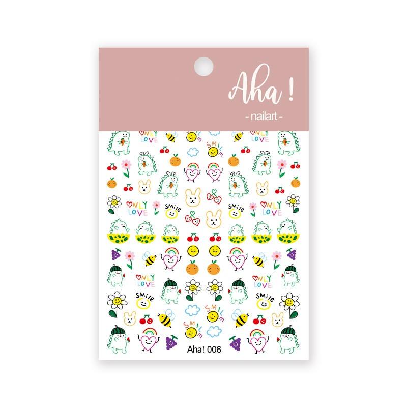 Kawaii Nail Art - Kawaii Bunny & Aesthetic 3D Nail Sticker set