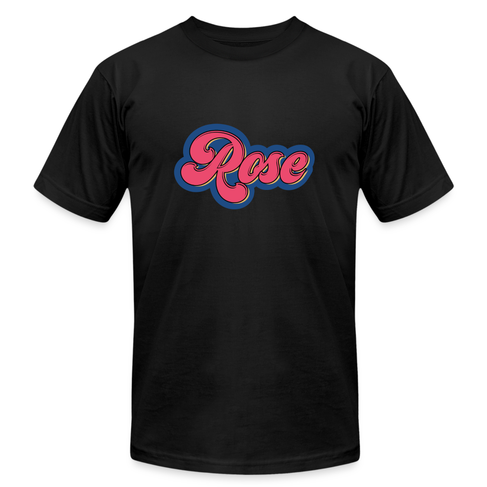 Rose Blackpink Tshirt by Bella + Canvas - black