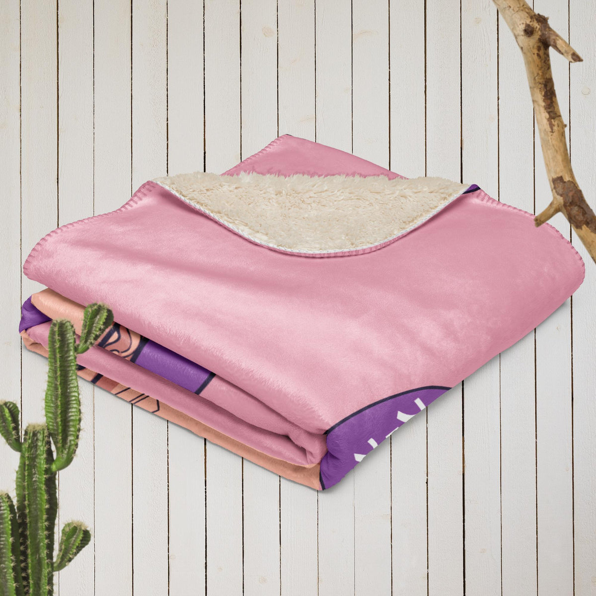 Jungkook Hand Cosy Sherpa blanket
