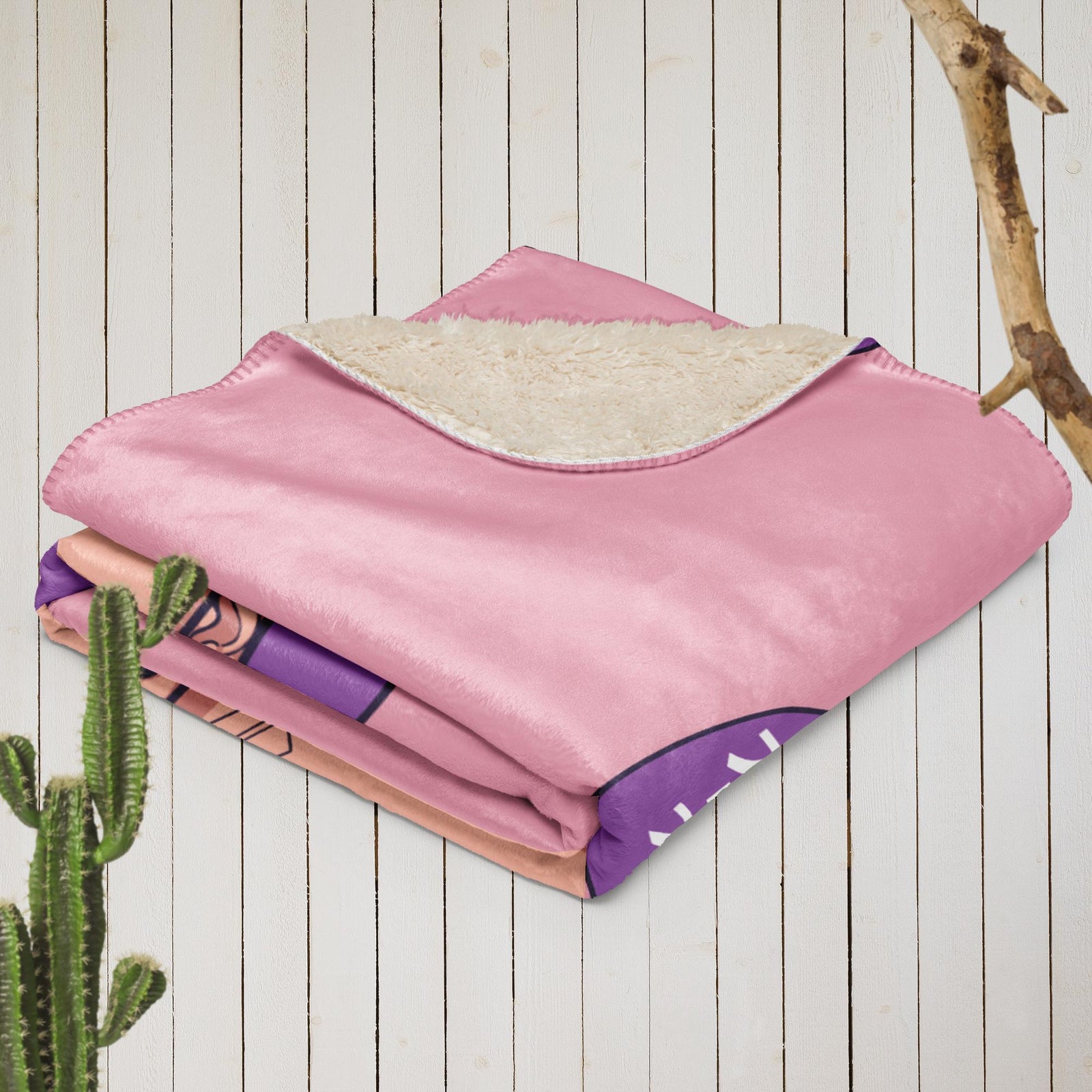 Jungkook Hand Cosy Sherpa blanket