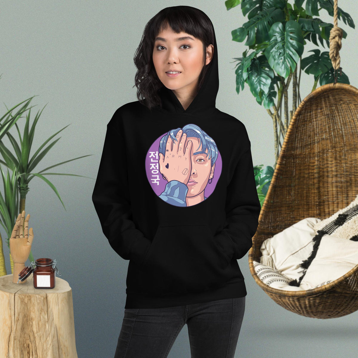Jungkook Hand Art Dopamine Dressing Unisex Hoodie