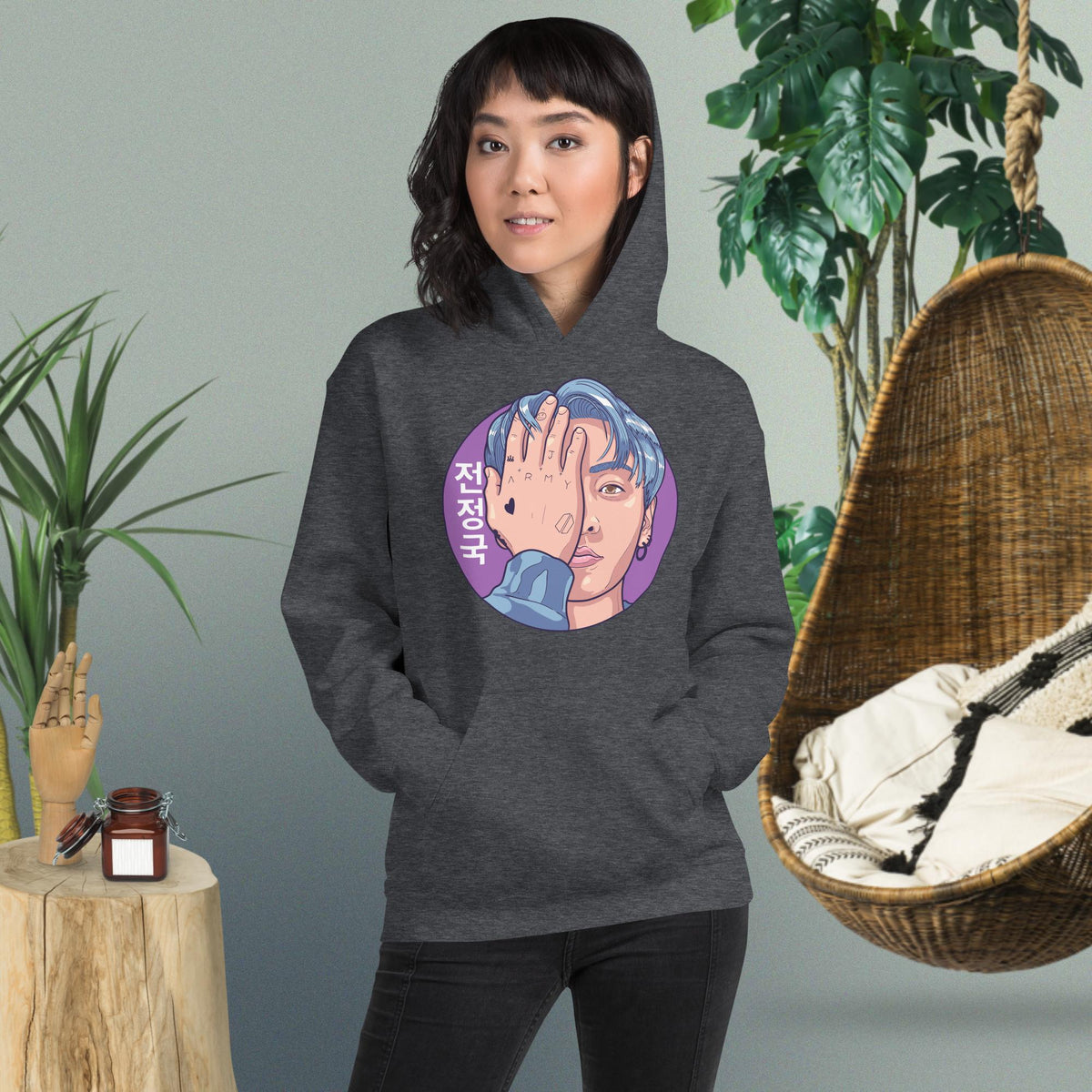 Jungkook Hand Art Dopamine Dressing Unisex Hoodie