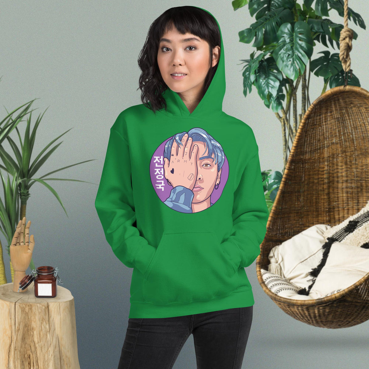 Jungkook Hand Art Dopamine Dressing Unisex Hoodie