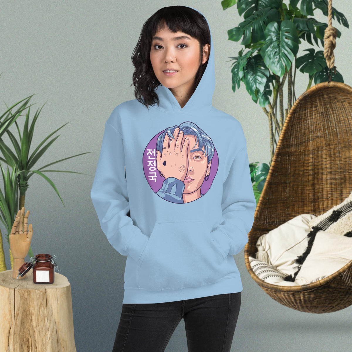 Jungkook Hand Art Dopamine Dressing Unisex Hoodie