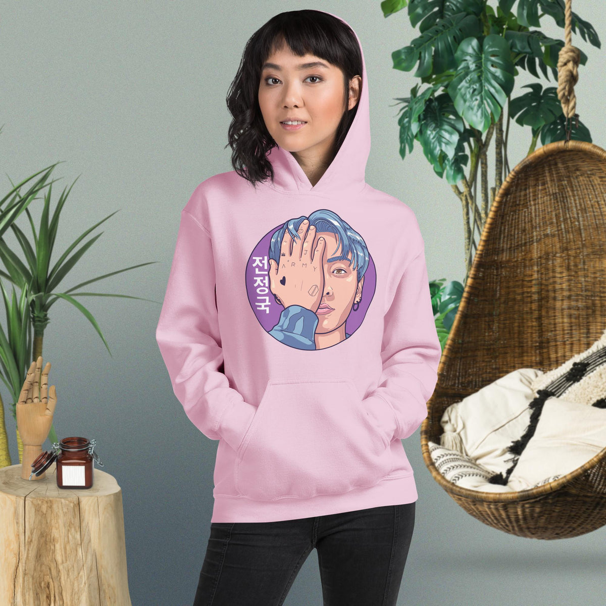 Jungkook Hand Art Dopamine Dressing Unisex Hoodie