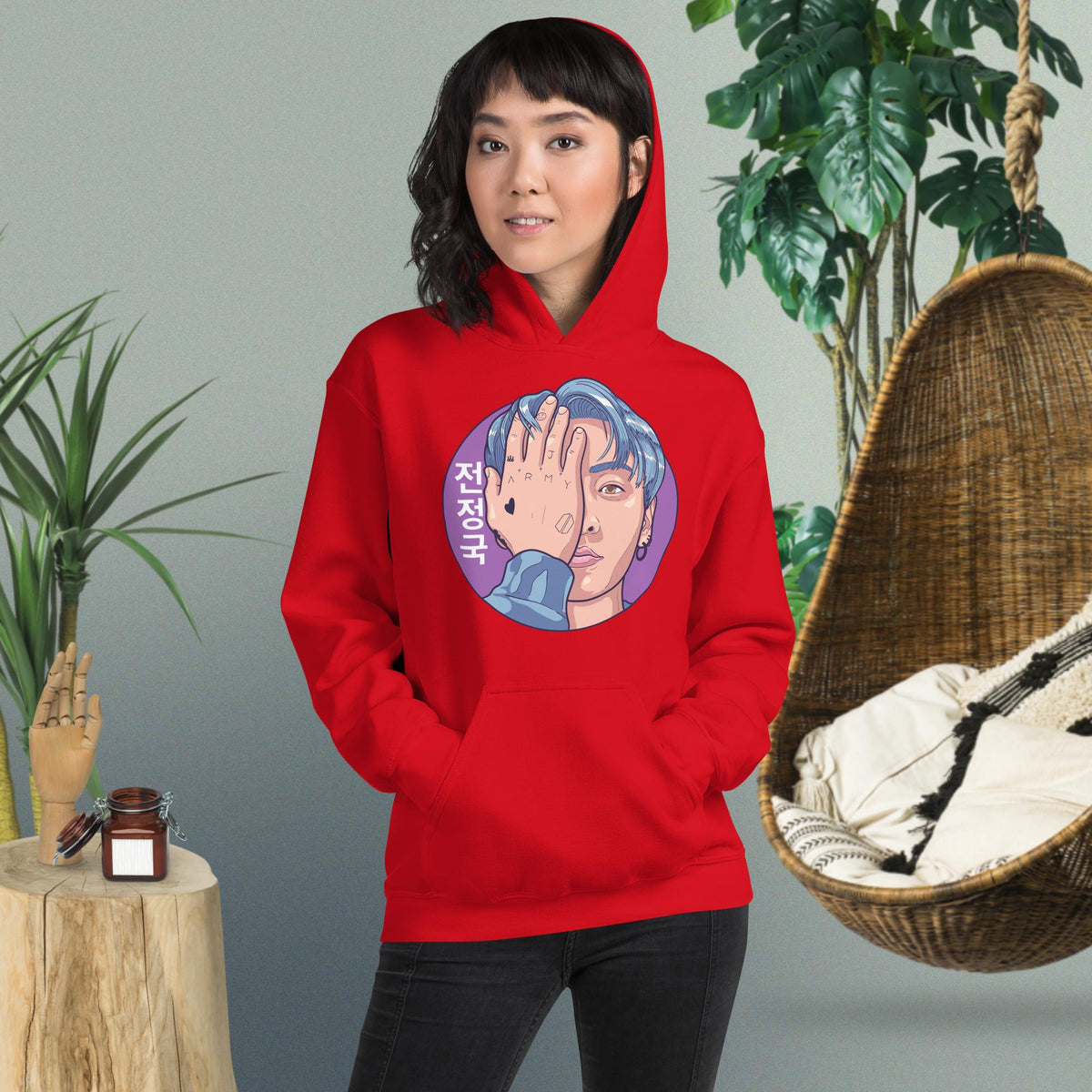 Jungkook Hand Art Dopamine Dressing Unisex Hoodie