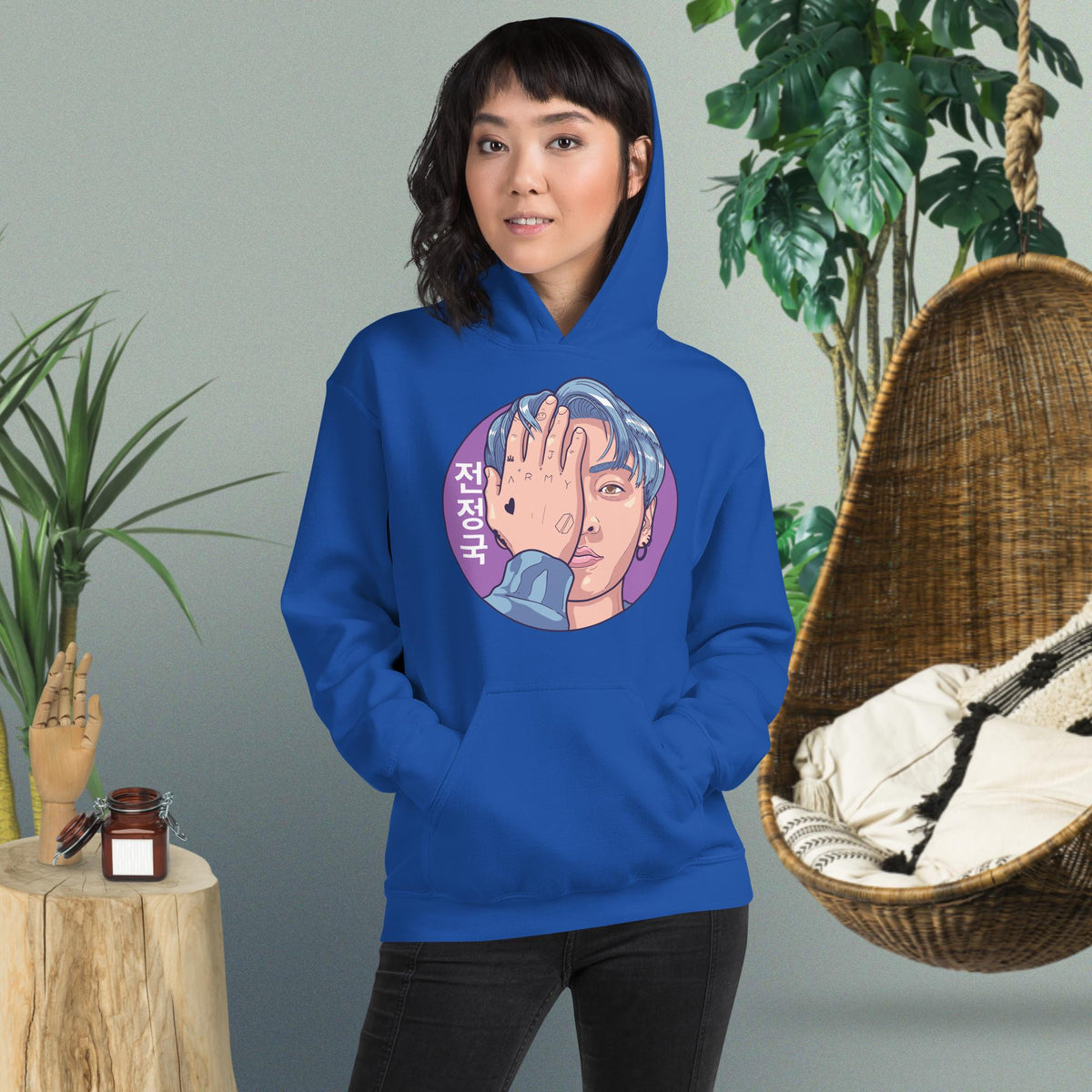 Jungkook Hand Art Dopamine Dressing Unisex Hoodie