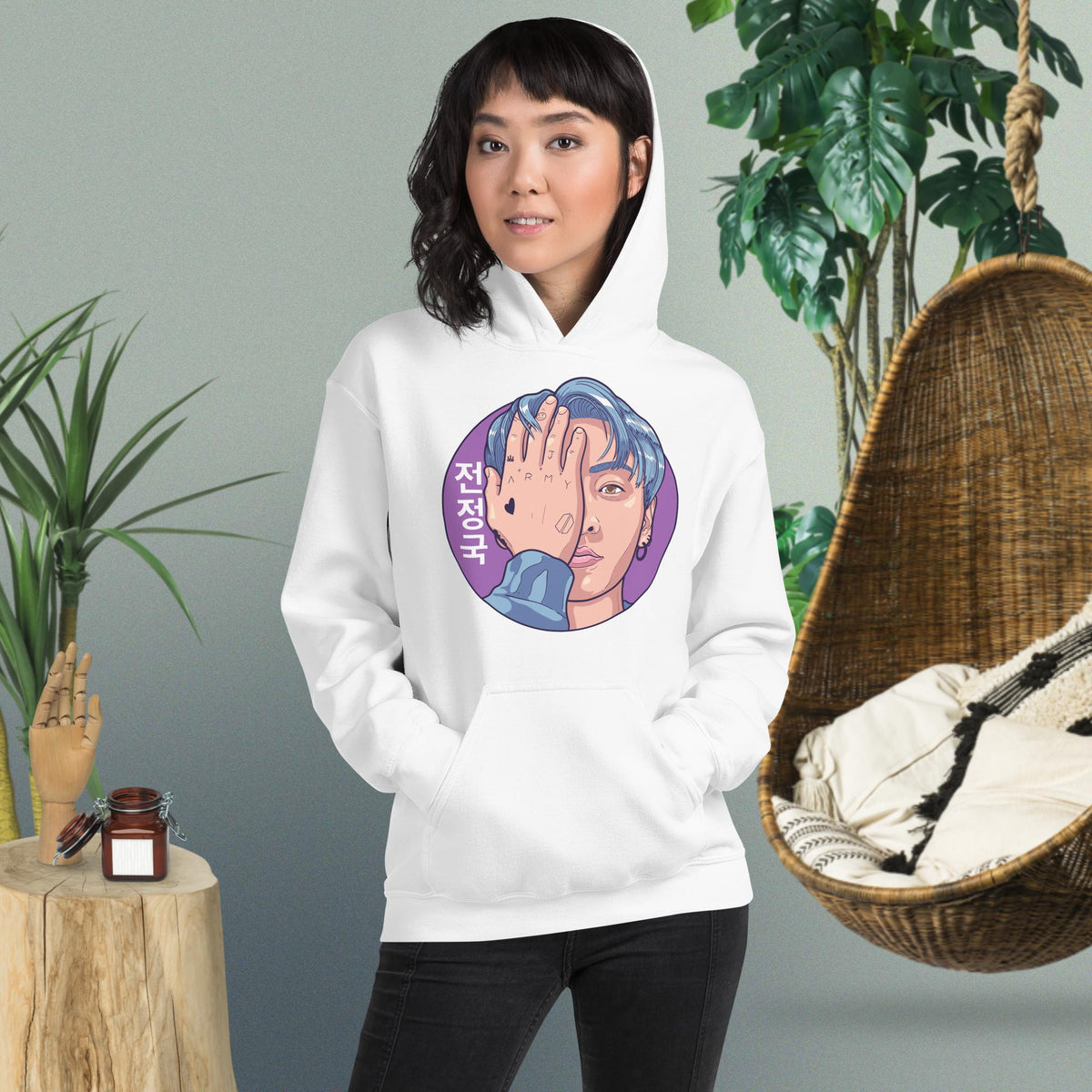 Jungkook Hand Art Dopamine Dressing Unisex Hoodie
