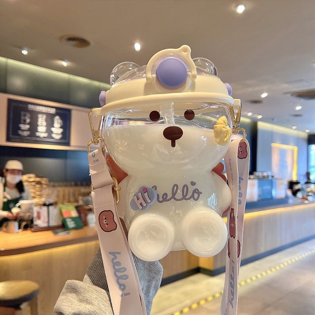 Kawaii Cute Bear Water Bottle (1000ml) - Limited Edition