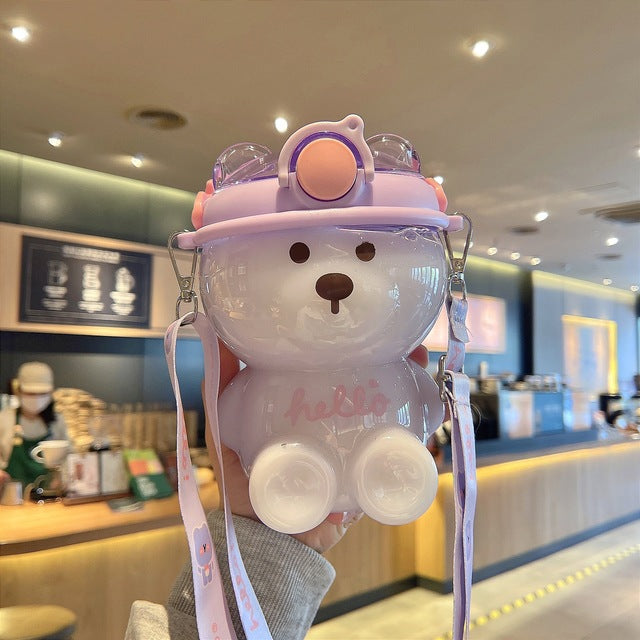 South Korea Kawaii water bottle large-capacity water bottle