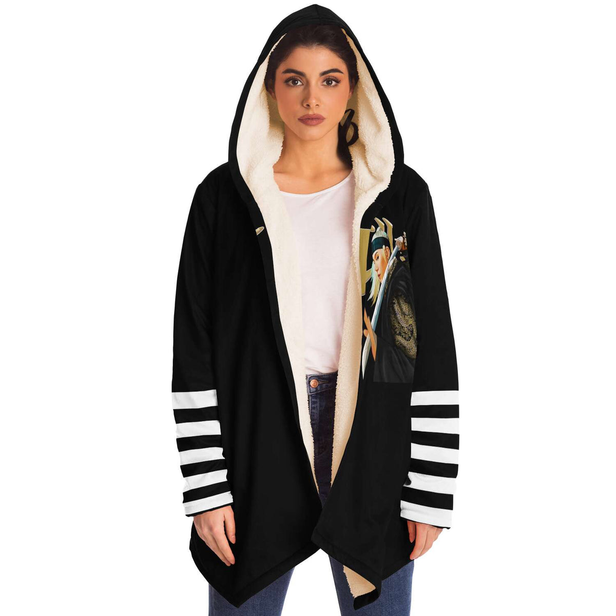 Daechwita Hooded Fleece Cloak