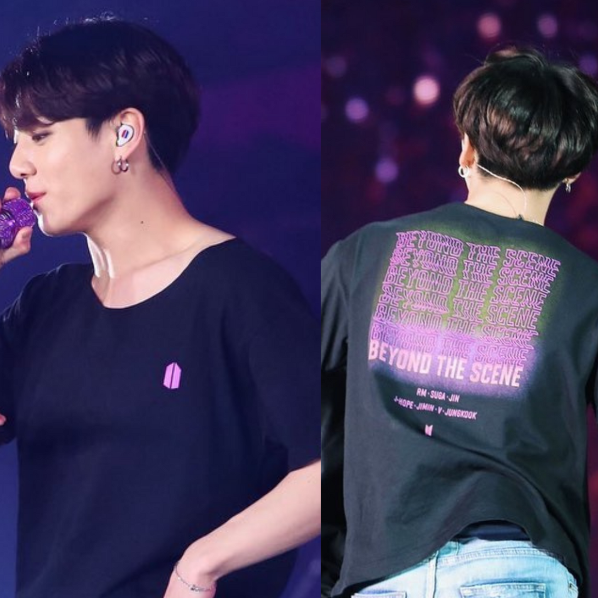 Purple &quot;Jungkook-Style&quot; Tour T-shirt