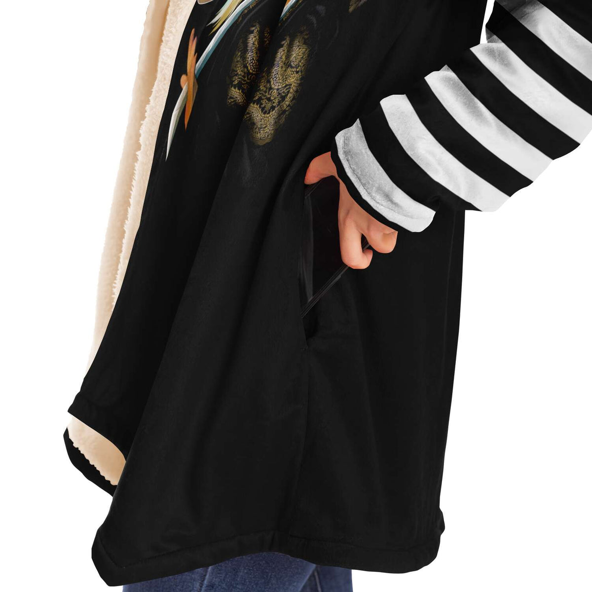 Daechwita Hooded Fleece Cloak