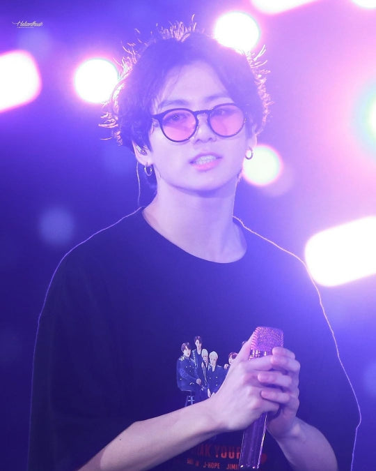 Jungkook-style pink lens sunglasses