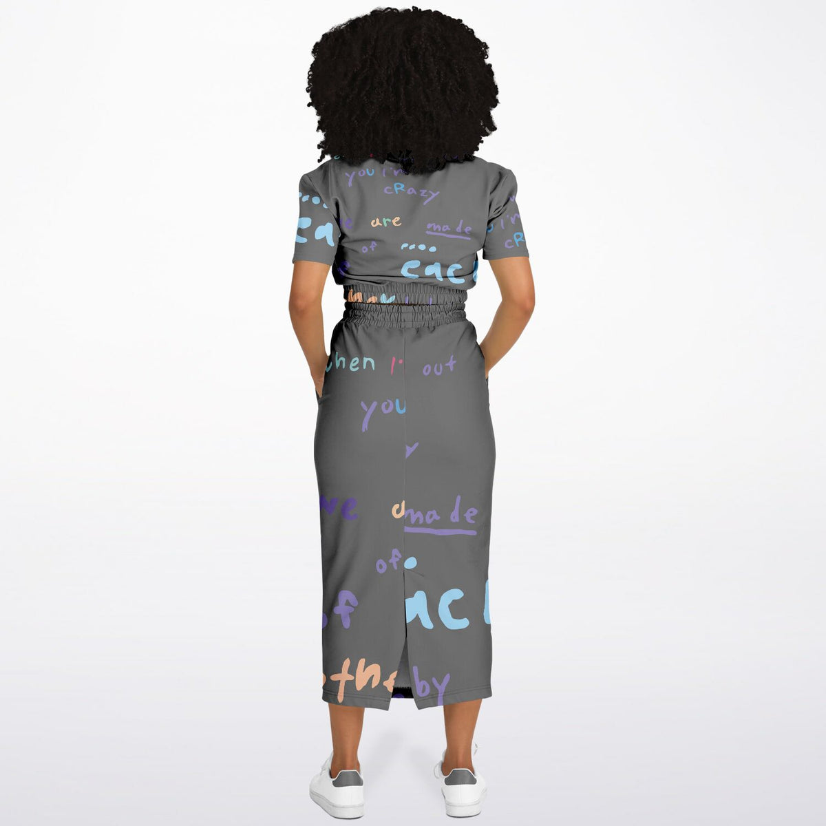 My Universe crop top skirt set